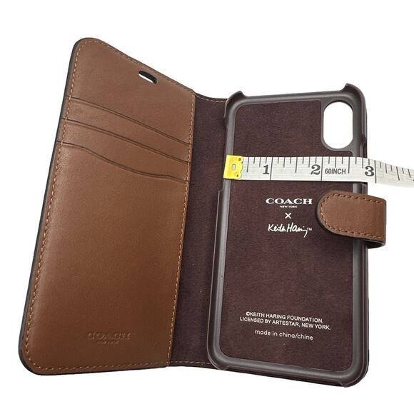 COACH Keith Harding Collection Phone Case with Card Slots - Picture 7 of 9